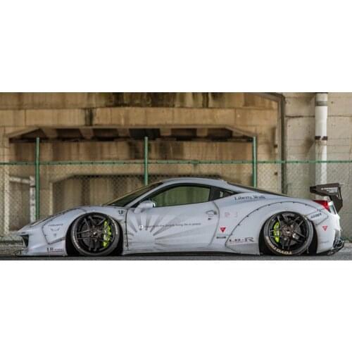 Fit For Ferrari 458 Modified Lb Wide Body Kit Front Rear Lip Wheel Eyebrow