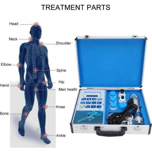 Portable Body Pain Relief and ED Treatment Shock Wave Therapy Machine with 2 Professional ED Treatment Heads