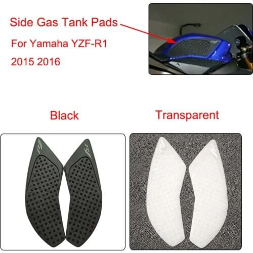 MTCLUB 2015 2016 R1 YZF Motorcycle 3M Anti slip Fuel Tank Pad Side Gas Knee Grip Traction Pads for Yamaha YZF-R1 2015 2016