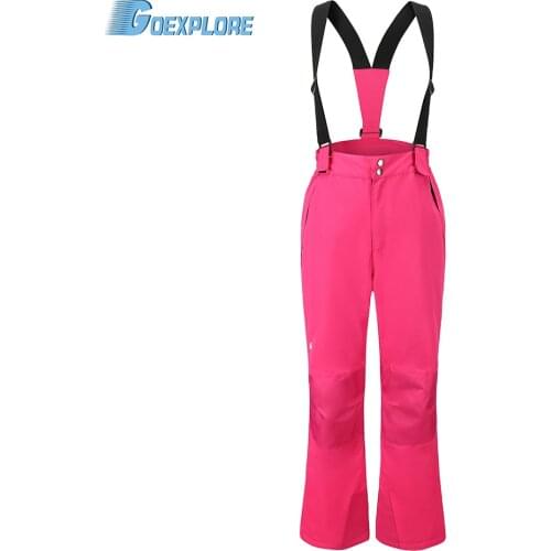 Goexplore Skiing pants Girls factory supply windproof breathable snowboarding waterproof snow trousers women Outdoor winter wear