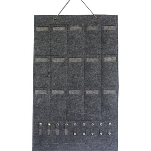 Hot Sale High Quality Sunglasses Organizer Hanger Folding 15/25 Slots Felt Wall Mounted Display Stand Storage Pocket