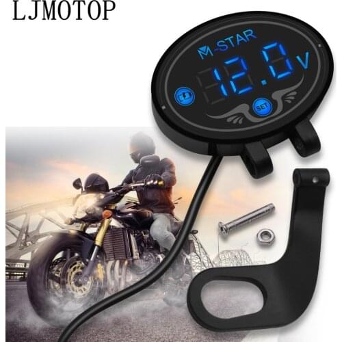Super Waterproof Digital Panel Voltmeter Meter Tester Led Display For Honda Hornet CB599 600 NC700S X VTX1300 CB919 CBR650F