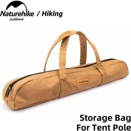 Naturehike Camping Accessories Portable Tent Pole Storage Bag Sun Shelter Rod Bag Wear Resisting Hand Fishing Rod Bag Ultralight