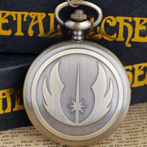 Steampunk Wings Vintag Quartz Pocket Watch with chain Necklace Women Gift Clock Mens Bronze Fob Watches with Chain