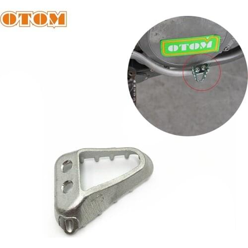 OTOM Motorcycle Rear Brake Arm Pedal Stainless Steel Foot Rest Deceleration Parking Triangle For SXF EXC XCW FC FE TX Motocross