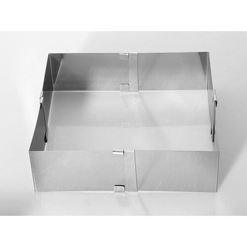 1PC Adjustable 10-18cm Small Square Mousse Cake Ring S/Steel Cake Mould Cake Decoration Baking Tools Bakeware KX 221