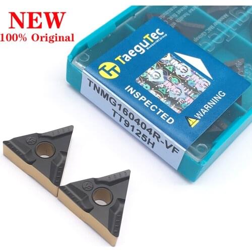 100% Original 10PCS TNMG160404R VF TT9125H High Quality Carbide Inserts External Turning Tools CNC Lathe Tools For Steel Parts