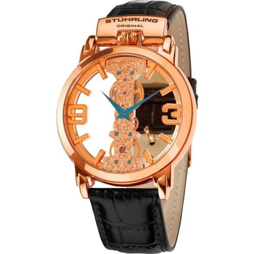 165E.3345 K14S Mechanical Stührling 44mm Winding Men Wristwatch Clock