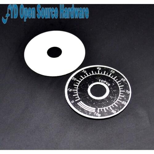 20pcs 0-100 WTH118 potentiometer knob scale digital scale can be equipped with WX112 TOPVR