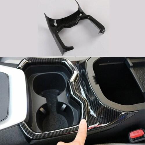 2017 for Toyota RAV4 Xa50 Car Gear Edge Frame Trims Decorative Interior Carbon Fiber 2019 2020 2021