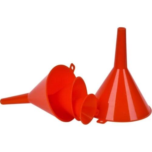 4pcs 55/75/100/125mm Diameter Plastic Funnels For Car Oil Gas Kitchen Function Plastic Oil Pour Funnel Flexible Tool