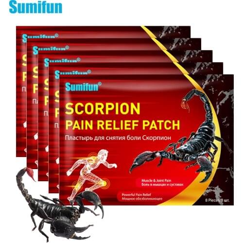 40pcs Sumifun Scorpion Venom Pain Relief Patch for Joint Back Knee Rheumatism Arthritis Stickers Chinese Medical Plaster D6619