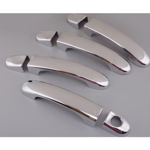 8Pcs Car Door Handle Cover Trim Protector Cap fit for VW Transporter T5 Touran 2003 2004 2005 2006 2007 2008-2012 2013 2014 2015