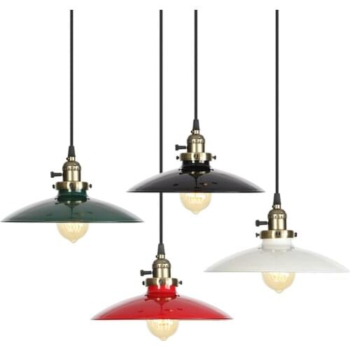 American Vintage Light Liight LED Hanging Lamp Industrial Pendant Lights Lighting Fixtures Iron Retro Hanglamp Dining Lamps
