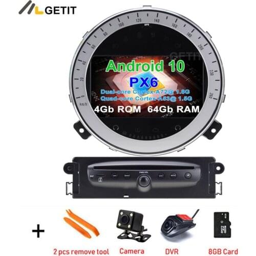 PX6 DSP Android 10 4G 64G Car DVD Player Auto Multimedia player pantalla Radio GPS for Mini Cooper /countryman 2011-2013 carplay