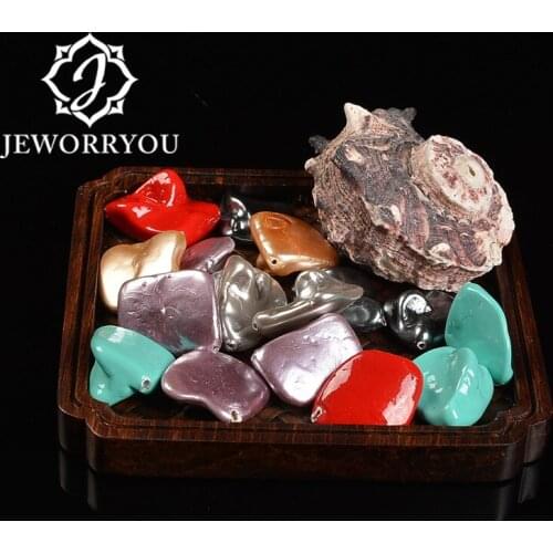 New Fasion Irregular Shell pearls beads 10pieces Natural stone beads for jewelry DIY bracelet necklace charms wholesale making