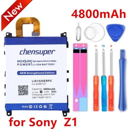 Chensuper LIS1525ERPC For sony Xperia Z1 L39H C6902 C6903 Battery High Quality Rechargeable Mobile Phone Batteries Bateria