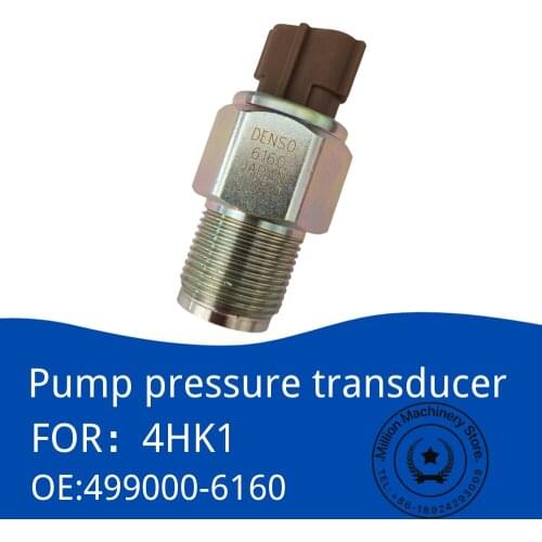 DENSO 499000-6160 Pump Pressure Transducer Sensor for 4HK1 6HK1 Isuzu Engine Fuel Pressure Sensor