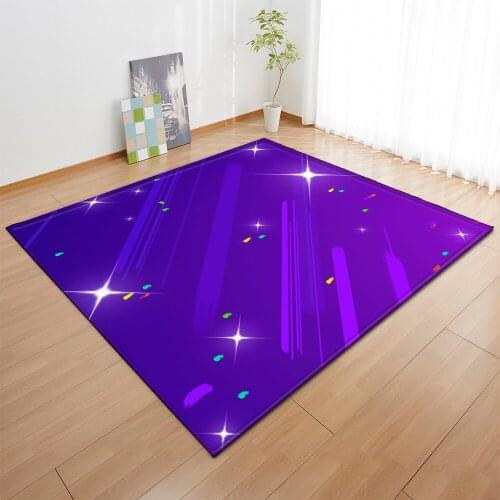 Striped carpets childrens room pink decorative carpet modern living room light non-slip rugs home bedroom 3D printing floor mat