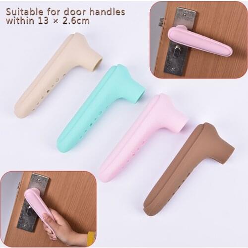Home Door Handle Silicone Door Handle Safety Cover Home Protection Anti-collision Silicone Door Handle Protective Cover