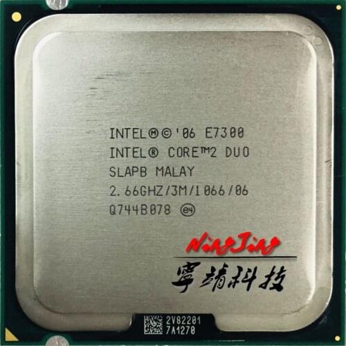 Intel Core 2 Duo E7300 2.6 GHz Dual-Core CPU Processor 65W 3M 1066 LGA 775