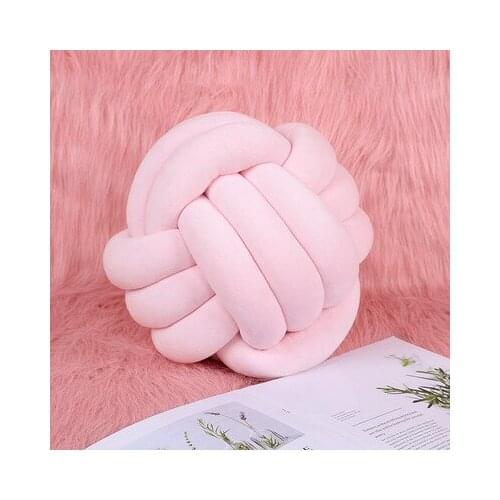 INS HOT Nordic style Denmark same paragraph KNOT ball knotted pillow round hand-woven cushion