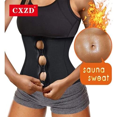 CXZD Womens Waist Trainer Corset Zipper Body Shaper Girdle Slim Breathable Tummy Control Belt Sexy Slimming Waistband