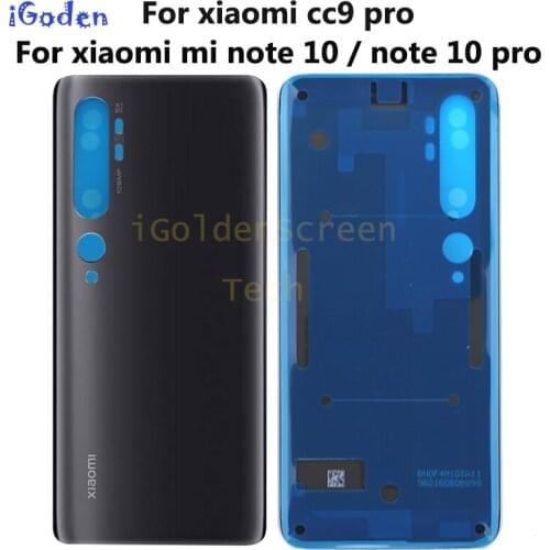 NEW For Xiaomi Mi Note 10 Pro Back Battery Cover CC9 Pro Rear Glass Door Case For Xiaomi Mi Note 10 Pro Back Cover