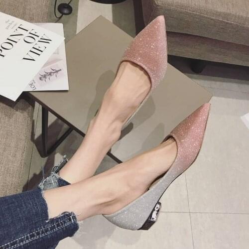 New listing banquet must be elegant and charming 2020 spring autumn fashion wild temperament ladies flat shoes Slip-On W38-17