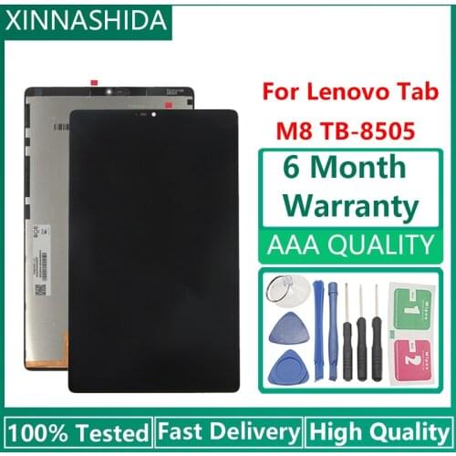 New 8.0 inch LCD replacement For Lenovo Tab M8 PRC ROW TB-8505X TB-8505F TB-8505x LCD Display Touch Screen Digitizer 100% Tested