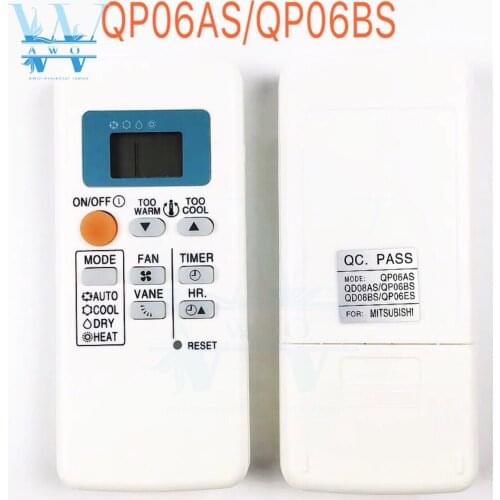 New QP06AS FOR Mitsubishi Air Conditioning Remote Controller QP06BS QD08AS QD08BS QP06ES QP06BS