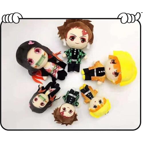 10/20CM Demon Slayer: Kimetsu No Yaiba Kamado Tanjirou Agatsuma Zenitsu Rengoku Kyoujurou Plush Cos Doll