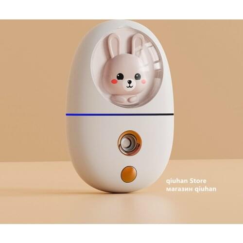 Portable humidifier Micro USB Cute Animal Mini Nano Facial Sprayer Steaming Facial Humidifier Vaporizer Handheld Nanomist