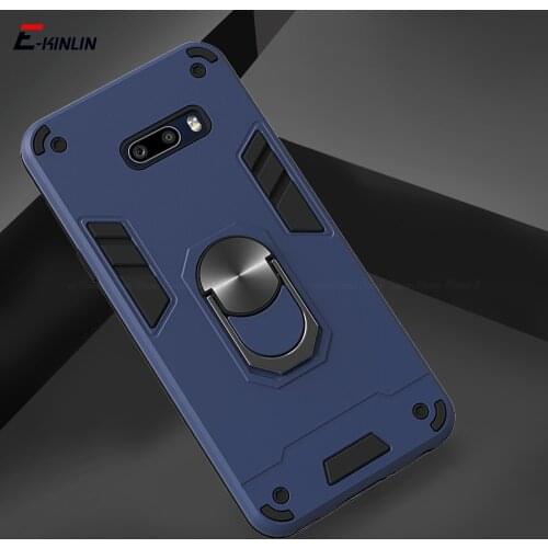 Armor Phone Case For LG V60 V50S G8X ThinQ 5G Shockproof Car Magnetic Ring Holder Back Cover
