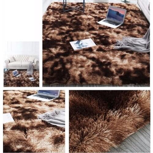 Rainbow Carpet Gradient Tie-dye Plush Rug for Living Room Coffee Table Carpet bedroom Bedside Bay Window Rug Baby Crawling Mat