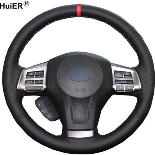 Hand Sewing Car Steering Wheel Cover Volant For Subaru Forester 2013 - 2016 Legacy 2013- 2014 Outback 2013 - 2014 XV 2013 - 2015