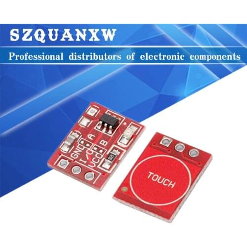 5PCS TTP223 Touch Key Switch Module Touching Button Self-Locking/No-Locking Capacitive Switches Single Channel Reconstruction
