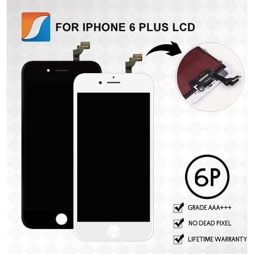 5PCS/LOT For iPhone 6 Plus LCD With Touch Screen Digitizer Assembly Display Replacement No Dead Pixel 5.5 Inch Free Shipping