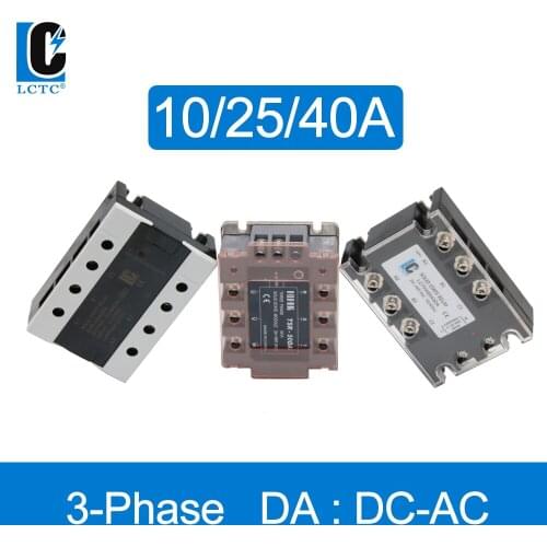 Three Phase Solid State Relay 10A 25A 40A DC-AC 3 Phase SSR New