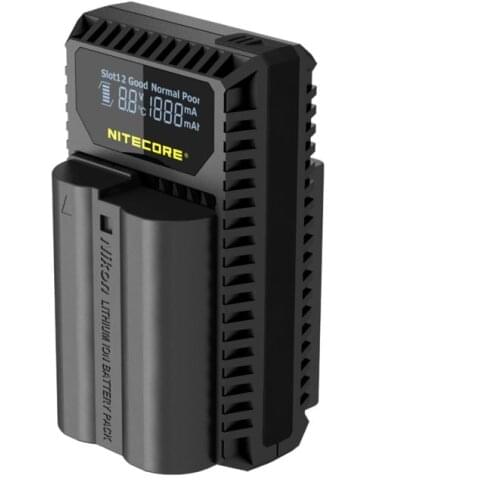 Nitecore UNK1 USB Dual Slot Charger For Nikon Camera Battery EN-EL14 EN-EL14a EN-EL15 D750 D810 D610 DF D7100 D7000 D5100 D600