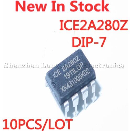 10PCS/LOT ICE2A280Z 2A280Z DIP-7 Power management chip