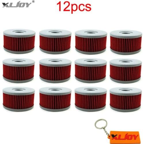 12x Oil Filter For Suzuki VL250L VL125LC Marauder 125 250 TU GZ GN DR350 DR250SE Off Road DR350 TU GN 250 EURO Honathan 350