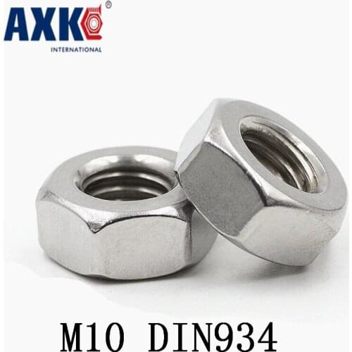 2019 Top Fashion Limited Decor Wood Furniture Axk 5pcs 304 Stainless Steel Hex Nut. Nut Thick Screw Cap M10 Din934