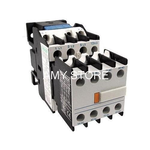 220 Volts Coil LC1D18 AC Contactor LA1DN22 2NO 2NC Auxiliary Contact Block Combo