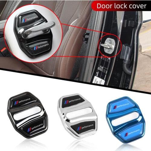4 PCS Car Door Lock Covers for 1 2 3 5 7 Series X1X2X3X4 G20 G30 G11 G12 Stainless Steel Protective Shall Cases Accessories