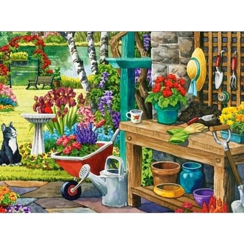 5D DIY Diamond Painting Street Rhinestone Pictures Diamond Embroidery Landscape Cross Stitch City Home Decor Gift