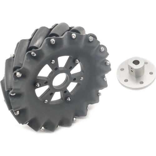 6 inches 152mm Mecanum wheel with 8/10mm Couplings Omnidirectional wheel for Robocon Robomaster DIY RC Toy Parts