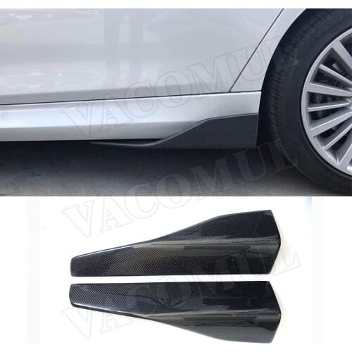 Universal Carbon Fiber Side Skirts Apron Splitters Flaps Winglets for BMW E87 E90 E92 E93 F80 F82 F83 M4 F10 M5 G30 All Cars