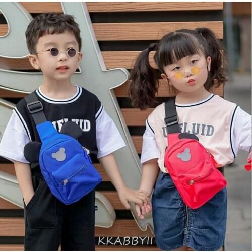 Children bag female cartoon fashion boy handsome backpack children travel breast bag purse baby shoulder cross-body bag