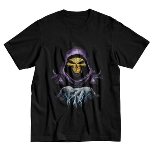 He-Man Masters Of The Universe T Shirt Men Pure Cotton Tshirt Urban Tee Tops Short Sleeves Streetwear Skull Skeletor T-shirts